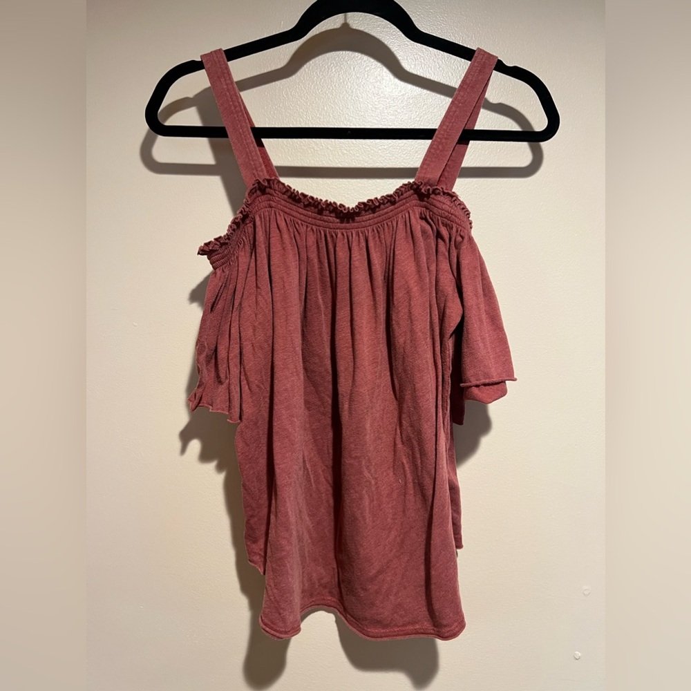 We the Free Burgundy top medium